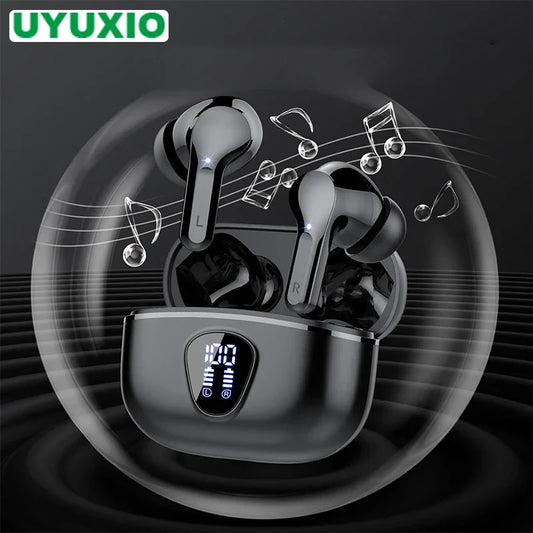 New Wireless Earbuds Bluetooth 5.3 HiFi Stereo Earbuds with ENC Noise Cancelling, IP7 Waterproof, 48H LED Display Charging Case, Deep Bass Wireless Earbuds with Microphone