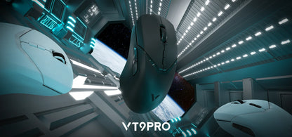 Rapoo VT9PRO PAW3398 безжична геймърска мишка 68g, кабелна, програмируема, ергономична, 26000DPI, презареждаема чрез Type C, аксесоар за PC геймъри