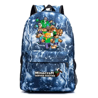 Minecraft Enderman Creeper Graphic Printed Backpack Large Capacity Lightweight Fashion Casual For Daily Travel Outdoor Leisure