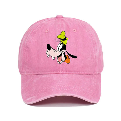 Unisex Vintage Washed Mickey Minnie Print Baseball Cap for Men Women Cartoon Trucker Hat Adjustable Snapback Casual Hip Hop Hat