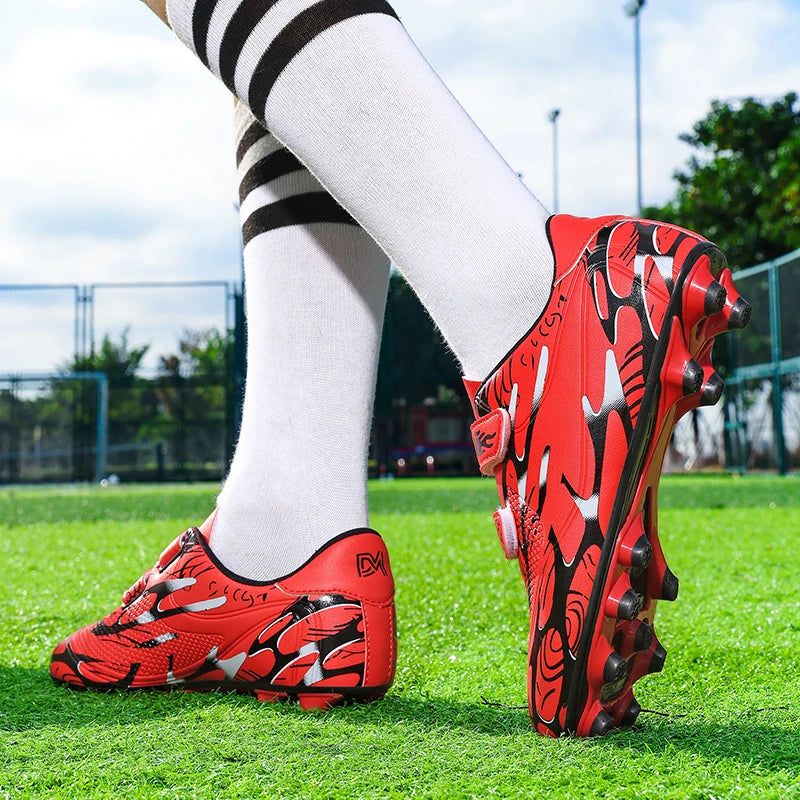 Nouveaux hommes enfants bottes de Football ultralégers garçons chaussures de Football professionnelles crampons antidérapant Match herbe chaussures d'entraînement livraison directe