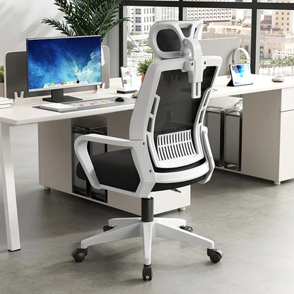 Ergonomischer Home-Office-Sitz, Rückenlehne: höhenverstellbar, drehbar, Lendenstütze, Kopfstütze, Gaming-Stuhl