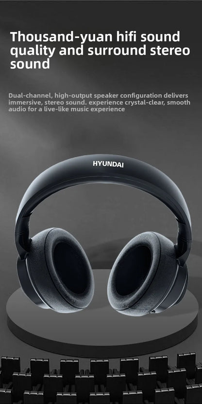 Auriculares HYUNDAI X1PRO inalámbricos Bluetooth 6.0 con traducción por IA – Más de 100 idiomas, control táctil, pantalla LED y cancelación de ruido