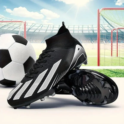 Fotbollsskor för män, New TF, sneakers för konstgräs och turf, ultralätta herrfotbollsskor, bekväma ankelhöga fotbollsskor för futsal och snabbt spel