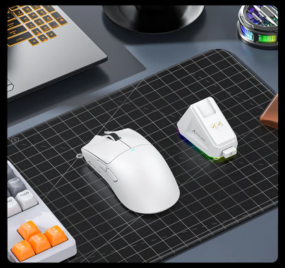 Attack Shark X11&R1 -kolmitilainen Bluetooth-langaton hiiri latausalustalla, RGB-valaistus, ergonominen ja kevyt PC-pelitarvike
