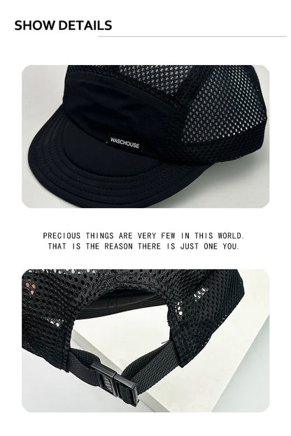 Unisex paprastos tinklinės raidinės beisbolo kepurės, apsaugančios nuo saulės, greitai džiūstančios, kvėpuojančios, su trumpu snapeliu, universalios, madingos, skirtos lauko veiklai