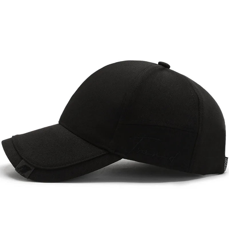 Dry Quickly Sun Cap Woman Outdoors Casual Sport Hat Men Big Size Baseball Cap 60-65cm Adjustable Sun Visor Cap Peaked Cap