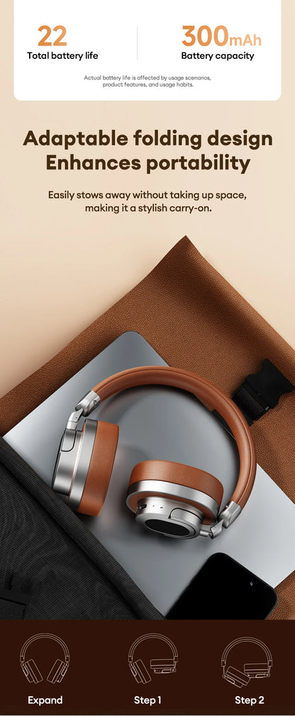 Lenovo LE602 Bluetooth 6.0 Over-Ear-Kopfhörer – HiFi-Stereo-ANC-Gaming-Headset kabellos & kabelgebunden mit ENC-HD-Mikrofon