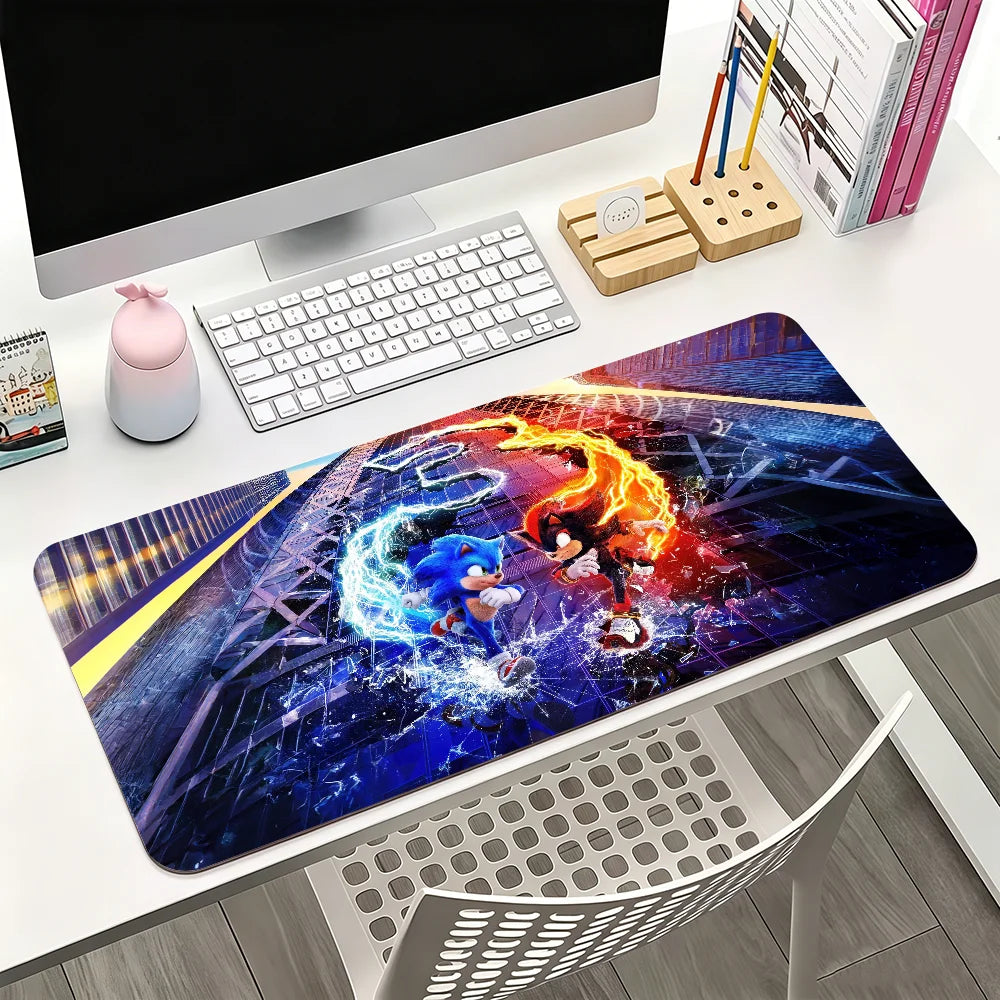 Game S-Sonic The H-Hedgehog Mouse Pad For Office Gaming And Keyboards Non-Slip Large Waterproof