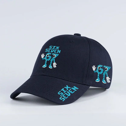 Casquette de baseball imprimée style cartoon rétro '67 - Casquette à visière plate ajustable - Casquette unisexe streetwear hip-hop - Casquette « Dad Hat »