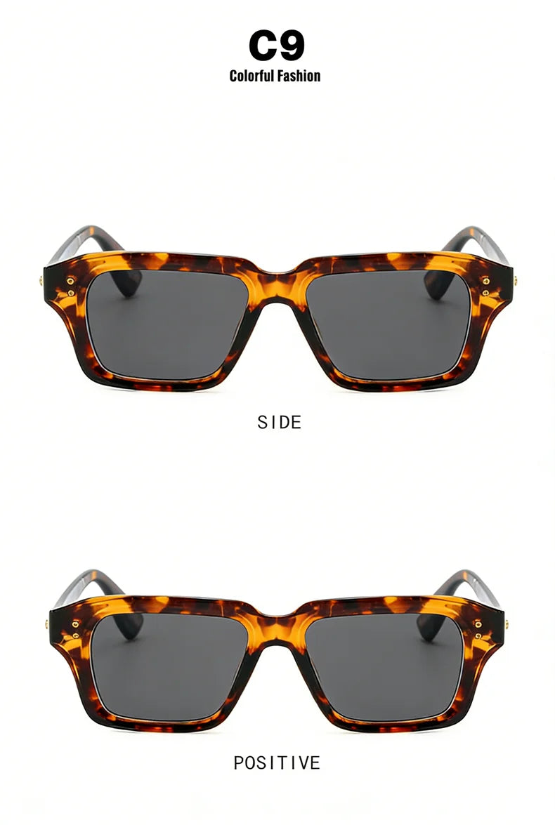 LOERHUNAR Classic Rivet Myopia Sunglasses Men and Women Vintage Outdoor Driving Shades Customize Optical Prescription Sunglasses