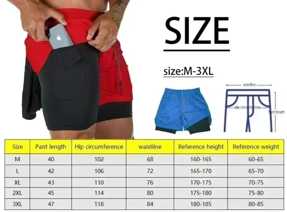 Dragon Ball Goku Vegeta Anime Printed Double-layered Shorts, American Sporty Summer Fashion Shorts for Men and Women