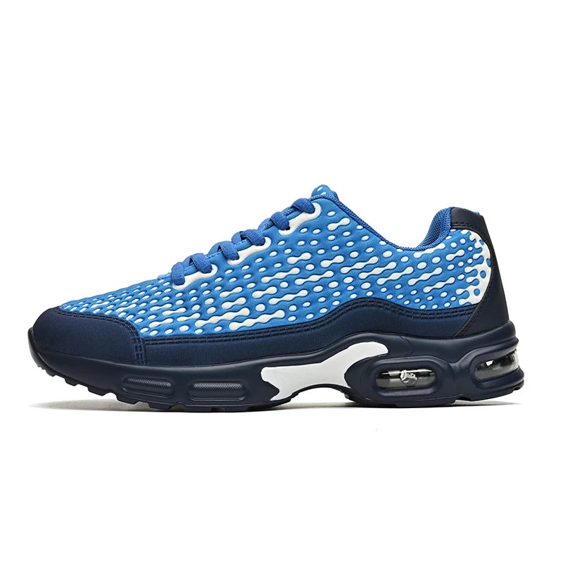 Scarpe sportive da uomo leggere con suola morbida ammortizzata, in mesh traspirante, alla moda, per giovani, corsa outdoor, fitness e allenamento
