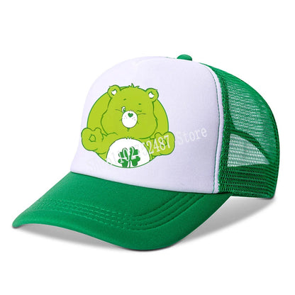 Casquette de baseball Anime Care Bears pour filles et femmes - Nouvelle casquette de sport d'extérieur, chapeau de soleil d'été en maille respirante, bonnet de soleil pour enfants et adultes - Cadeau