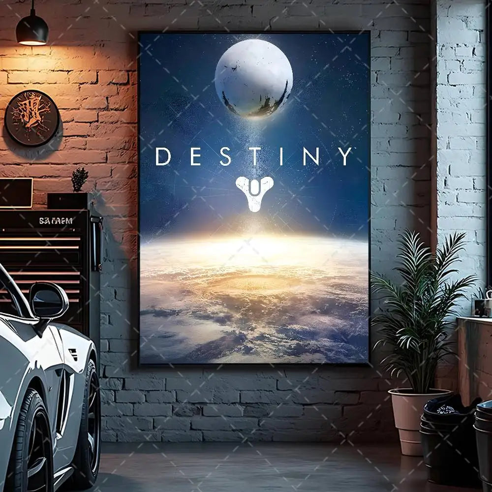 Game Destiny 2 Poster Art With Prints Home Bedroom Living Room Decoration Gift