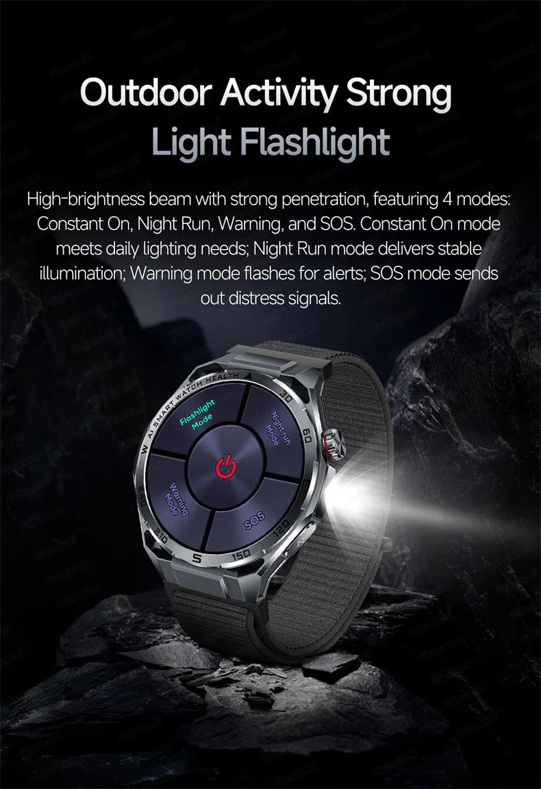 Smart Watch Men High-end Health Blood Pressure Blood Oxygen Lipids Uric Acid Sapphire Smart Watches Ai GPT Custom Dial ECG 2026