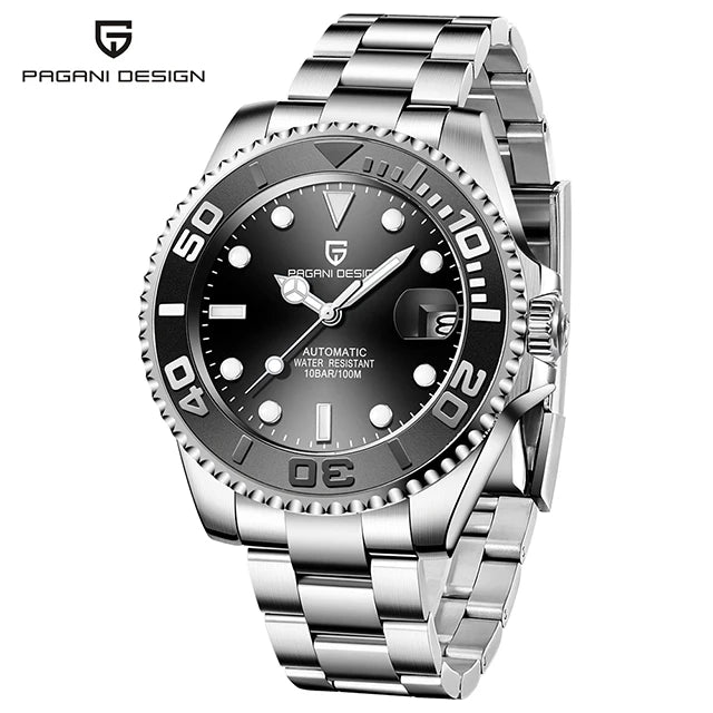 PAGANI DESIGN V2 Japan Mov't 40MM Luxury Men Mechanical Watch Sapphire Glass Ceramic Bezel Automatic Diving Watches for Men