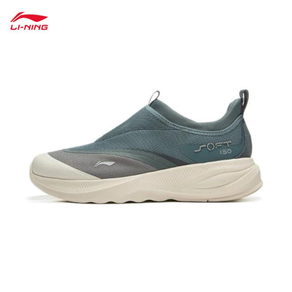 LI-NING SOFT GO 2 Ανδρικά Παπούτσια Πεζοπορίας Slip-on με Μαλακή Παχιά Φτέρνα, Άνετα και Ανθεκτικά Αθλητικά Casual Παπούτσια AGLV005