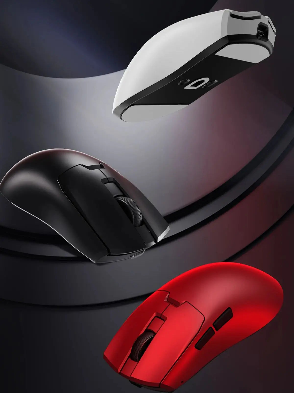 Безжична геймърска мишка Delux M800mini, ултралека 46g, PAW3395/PAW3311, 1KHz честота на опресняване, за PC геймъри с малка до средна ръка