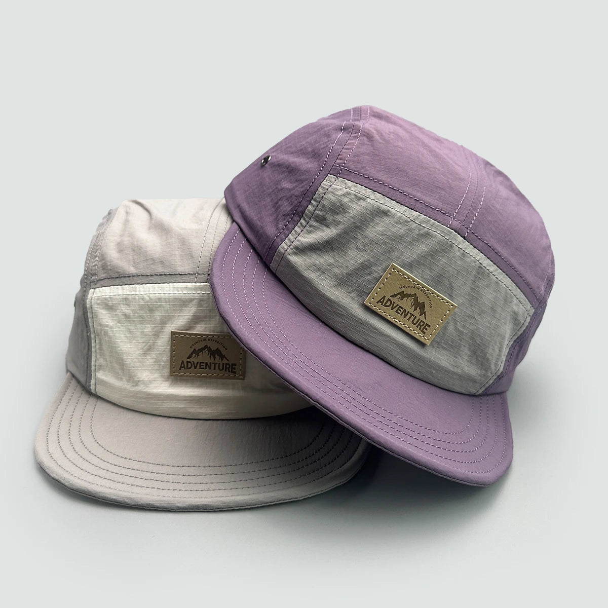 Unisex Quick Drying Outdoors Letters Baseball Hats Versatile Short Eave Fashion ins Sunshade Color Block Breathable Peaked Caps