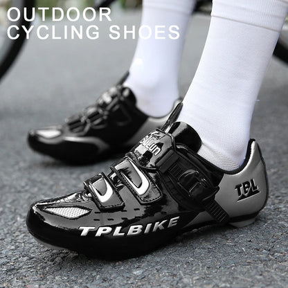 New Men’s and Women’s Bicycle Shoes Outdoor Cycling Shoes with Three Functional Soles Professional Training Shoes