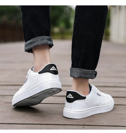 Zapatillas casuales de skate para hombre, blancas, para exteriores y ocio, transpirables, para caminar, planas, Chaussure Homme 39-48