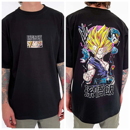 Dragon Ball Z Print Short Sleeve Cotton T-Shirt Son Goku Vegeta Men Women Clothes Harajuku Y2k Tee Vintage Summer Streetwear