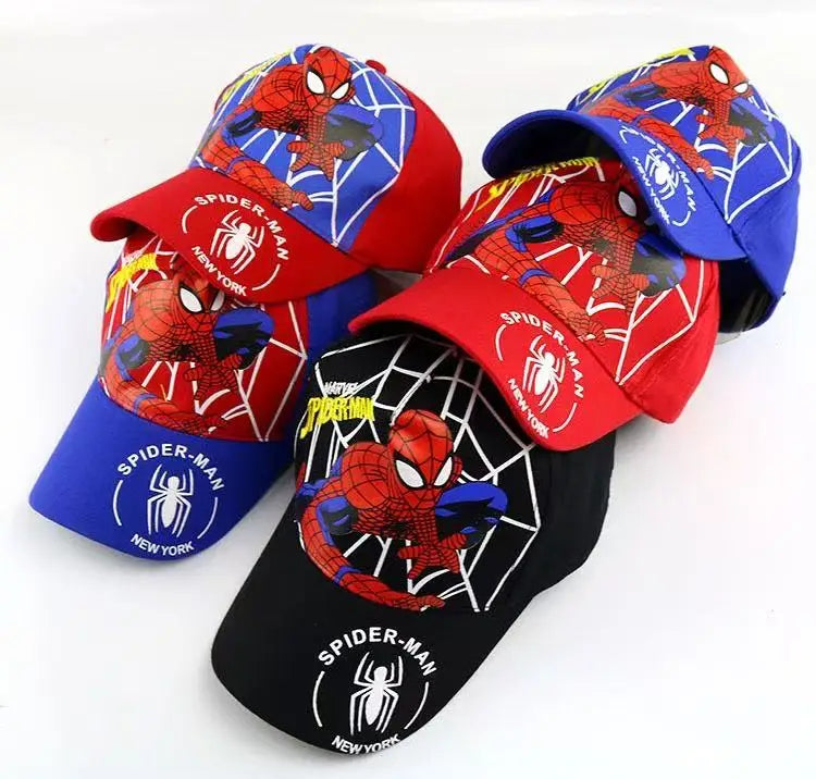 Spiderman Baseball Cap Boys Girls Hats Superhero Peripheral Sunhat Childrens Birthday Gift Cosplay Props Fashion Caps