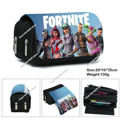 Anime-Federmäppchen Kawaii Fortnite Stifteetui mit großem Fassungsvermögen, wasserdichte Handheld-Cosplay-Stiftetasche, Büro-Schreibwaren, Geschenkspielzeug