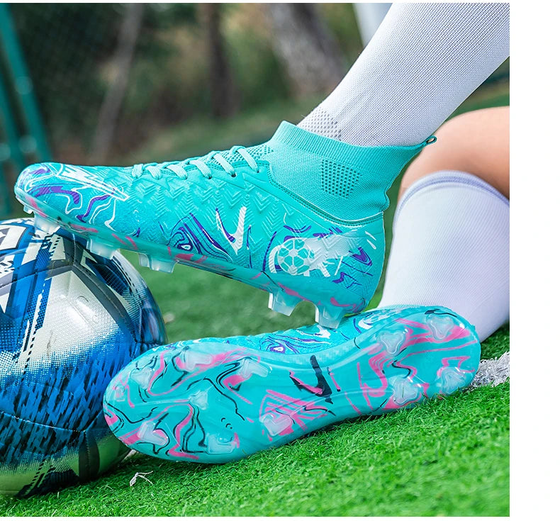 Neue professionelle Fußballschuhe für Herren, rutschfeste Fußballstiefel, Unisex, atmungsaktiv, für Futsal und Sport, neue Stollenschuhe, Dropshipping, ultraleicht
