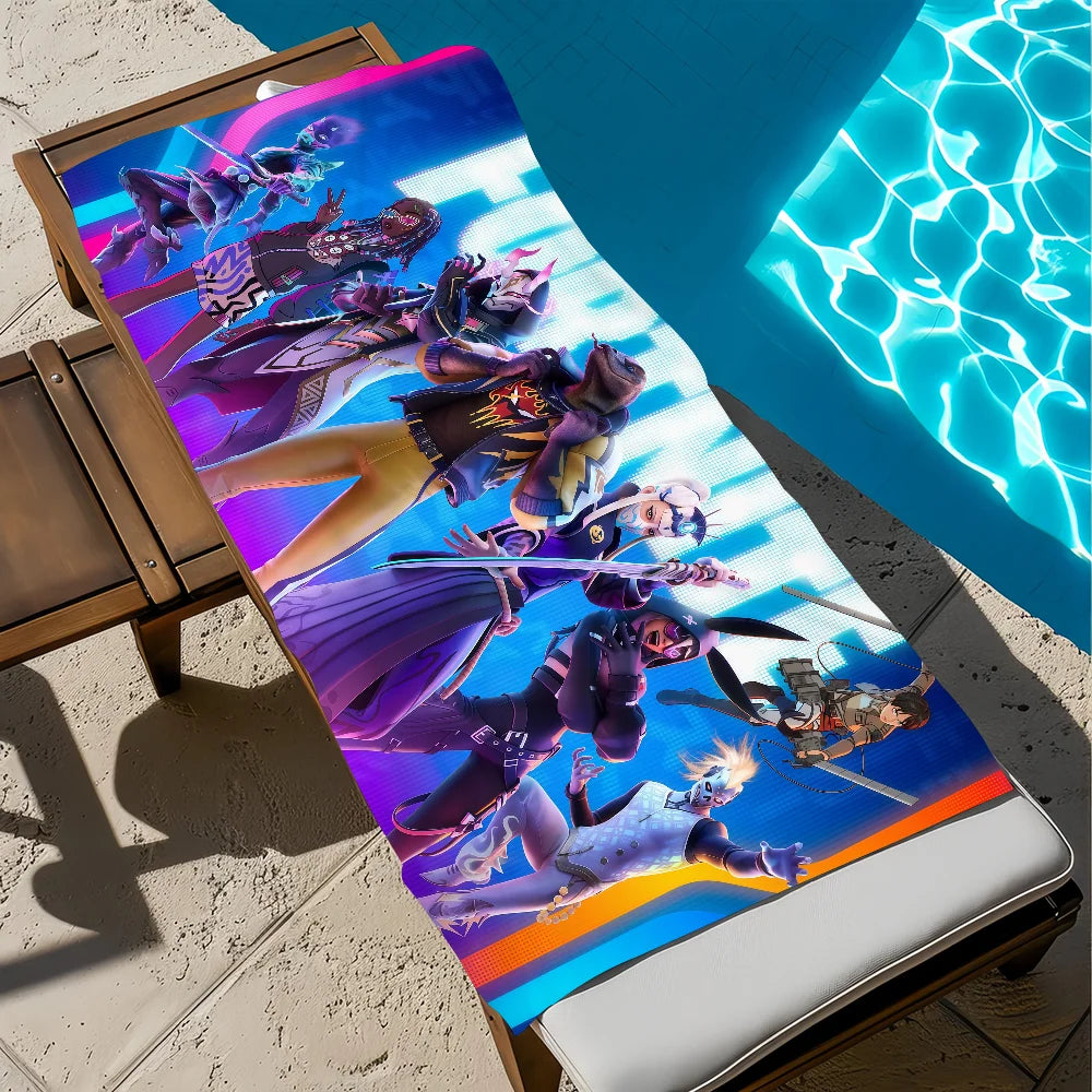 Towel Beach Bath Quick-Drying Lightweight Portable F-FORTNITES-ES Sauna Camping Swim Game Pool Travel