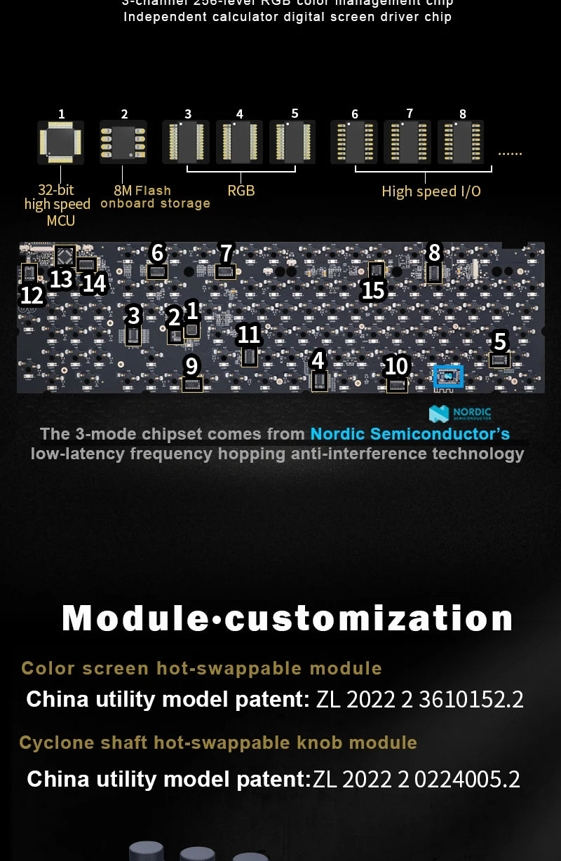 SKYLOONG GK104 Pro Wireless Mechanical Keyboard 100% Custom Keyboard Hot-Swapp Low-noise Switch for PC Gamer office Accessoies