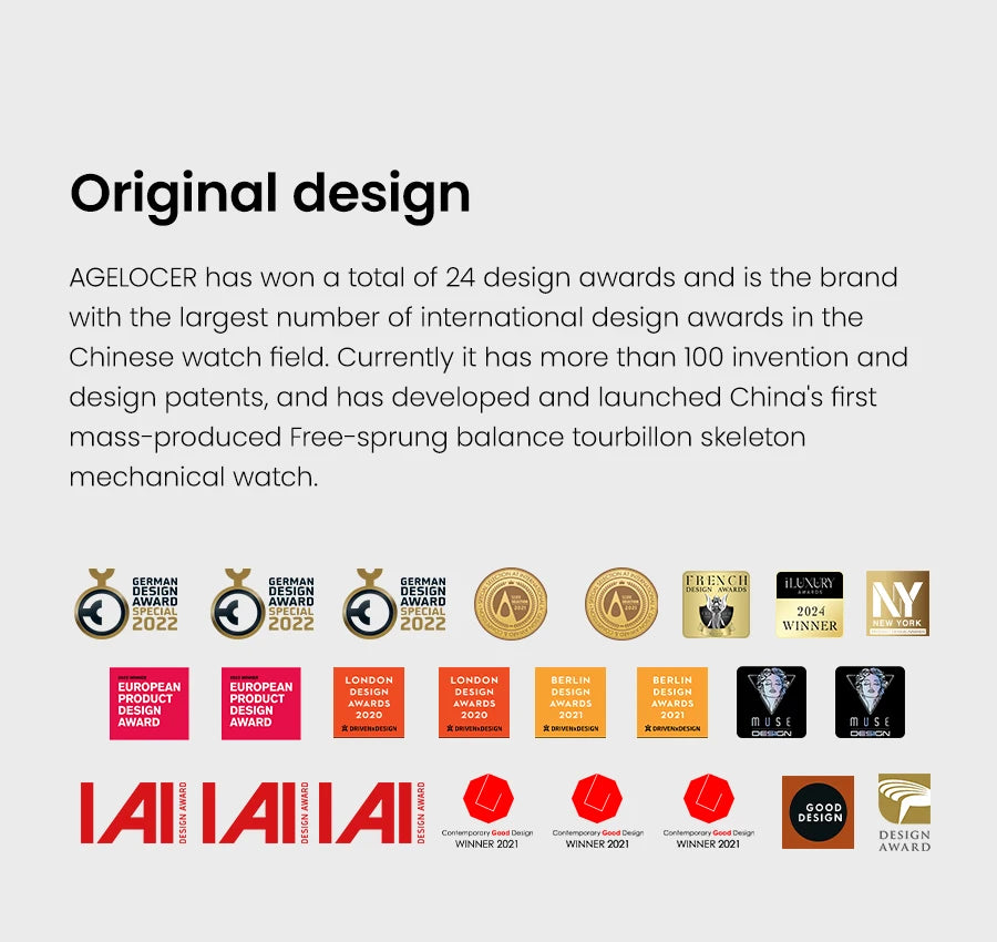 AGELOCER Original Baikal Watch Men's Luxury Gold Watch Big Calendar Business Automatic Mechanical Watch Birthday Gift