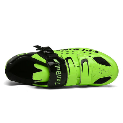 New Men’s and Women’s Bicycle Shoes Outdoor Cycling Shoes with Three Functional Soles Professional Training Shoes