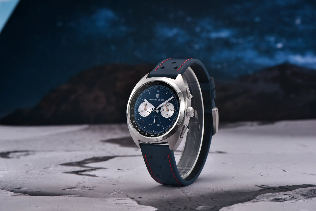 PAGANI DESIGN 2025 New Panda Dial Men Watches Luxury Quartz Watch For Men Japan VK63 Sport Chronograph Sapphire glass Wristwatch