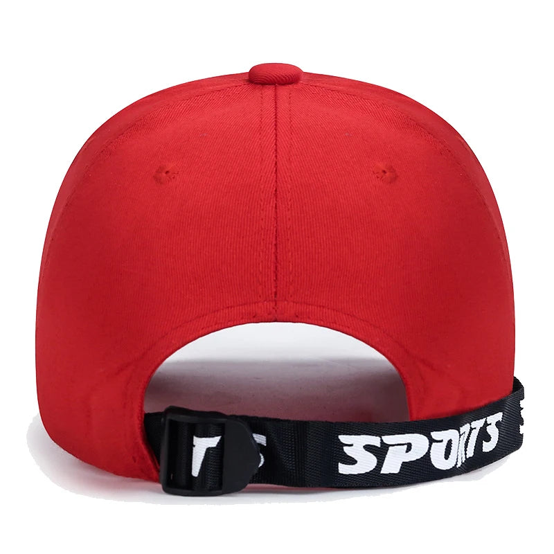 Casquette de baseball à visière rigide ajustable en coton brodé avec ruban en forme de lettre « R », casquette de soleil, casquette de camionneur, casquette hip-hop
