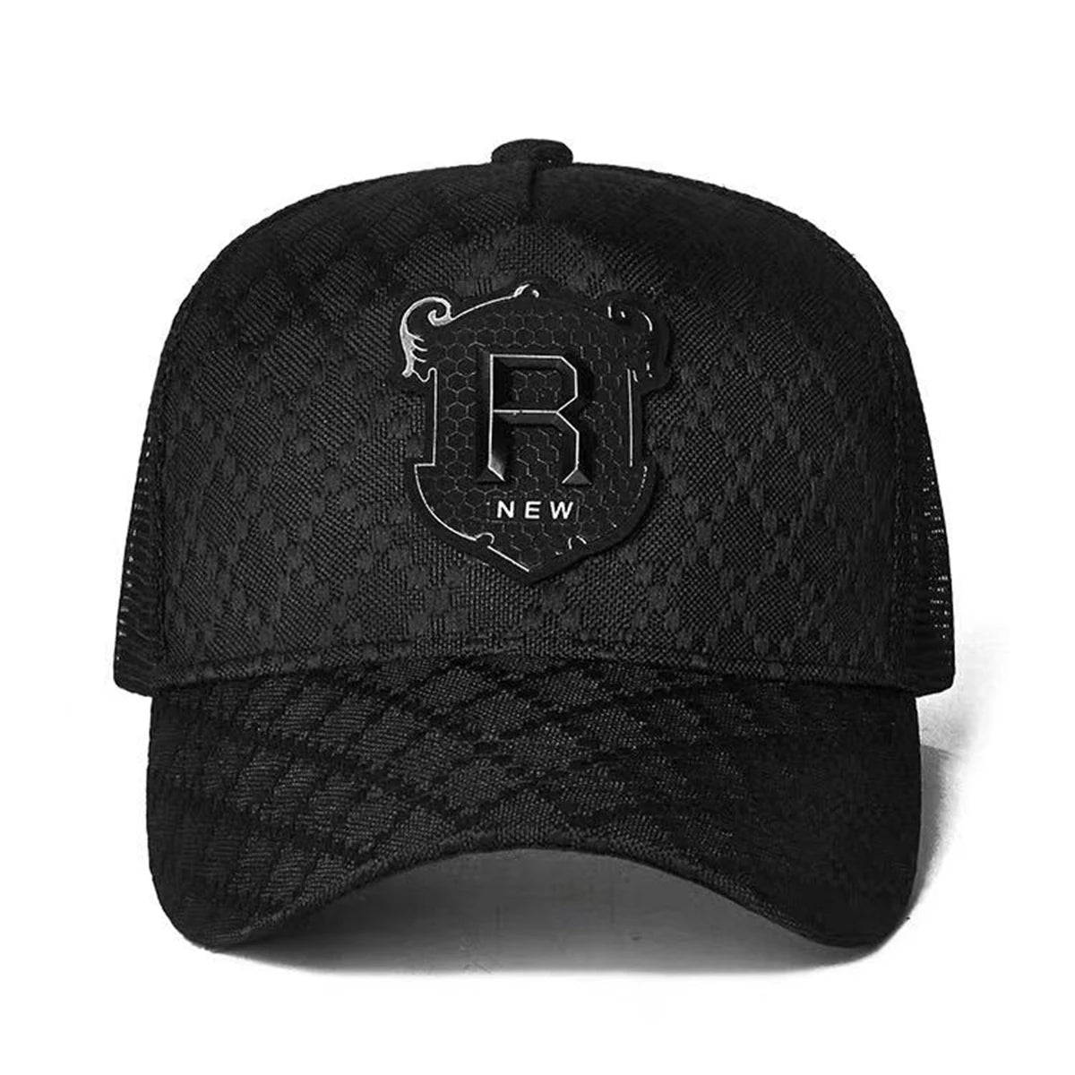 Unisex R Letter Embroidery Baseball Net Caps Spring Summer Outdoor Adjustable Casual Hats Sunscreen Hat Sports Cap