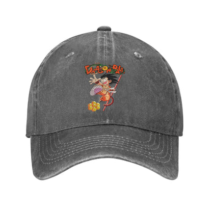 Goku and the Dragon Ball Z Men Women Baseball Cap  Distressed Washed Caps Hat Casual Outdoor Activities Adjustable Snapback Cap