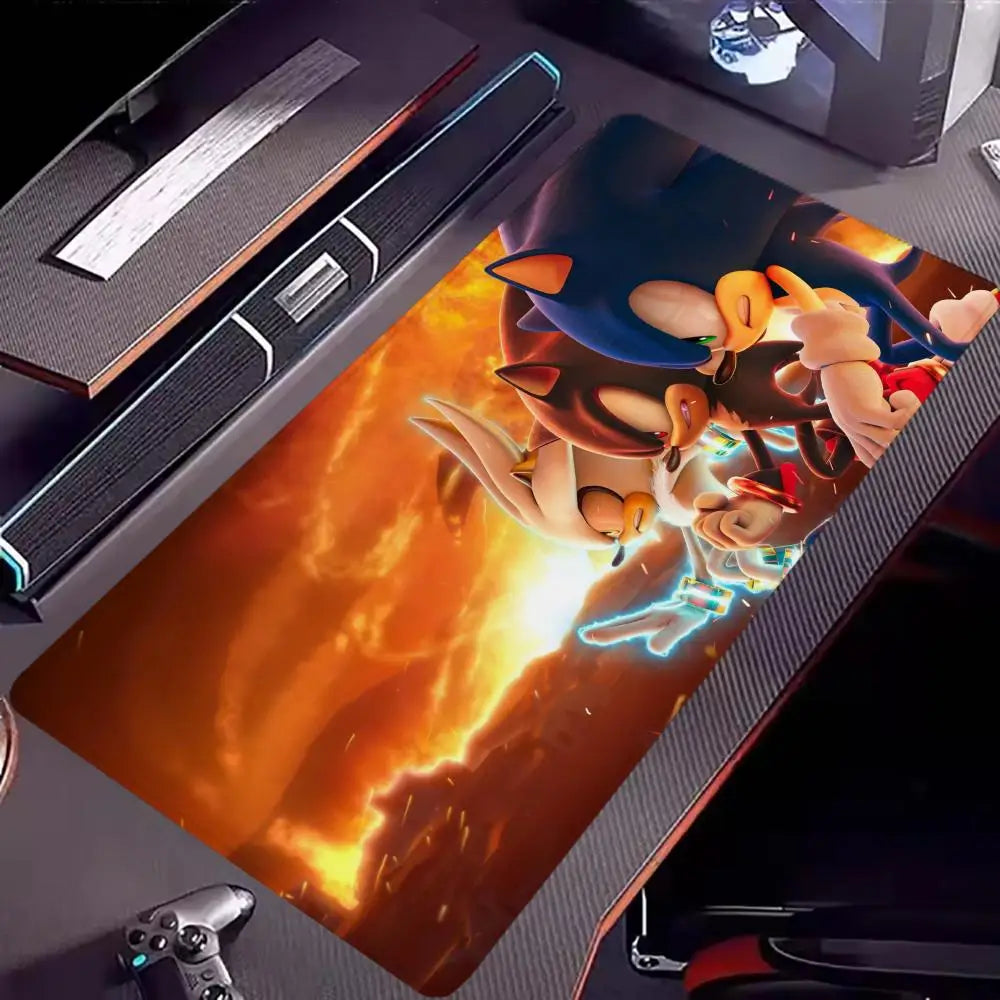 Keyboard Pad Padding Mat Anime Sonic The Hedgehog Mouse Mat Desk Mat With Pad Gaming Accessories Prime Gaming XXL