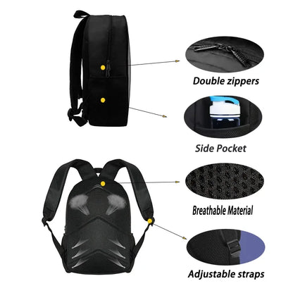 Mochila Escolar Infantil com Mala de Ombro e Estojos para Lápis, Malas Escolares com Design Hot Game-F-FortniteS para Rapazes e Raparigas, Melhor Presente