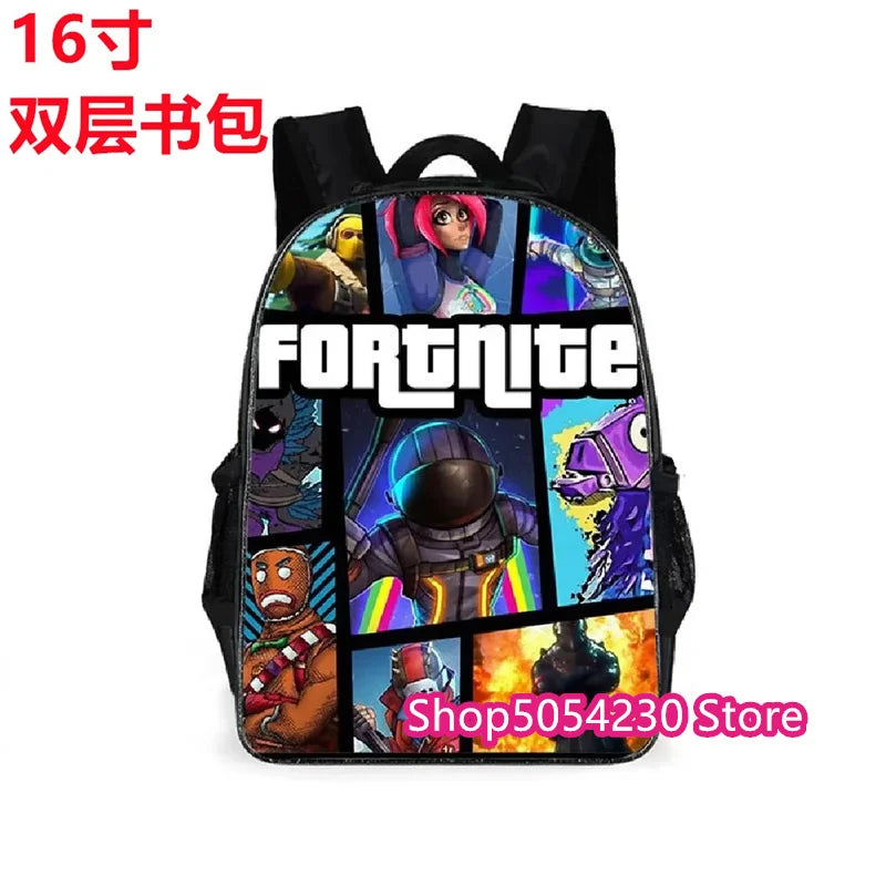 Zaino Fortnited 3PCS per ragazzi, Victory Game, 16 Inch, resistente all’acqua, per scuola materna, zaino scolastico cool per scuola elementare