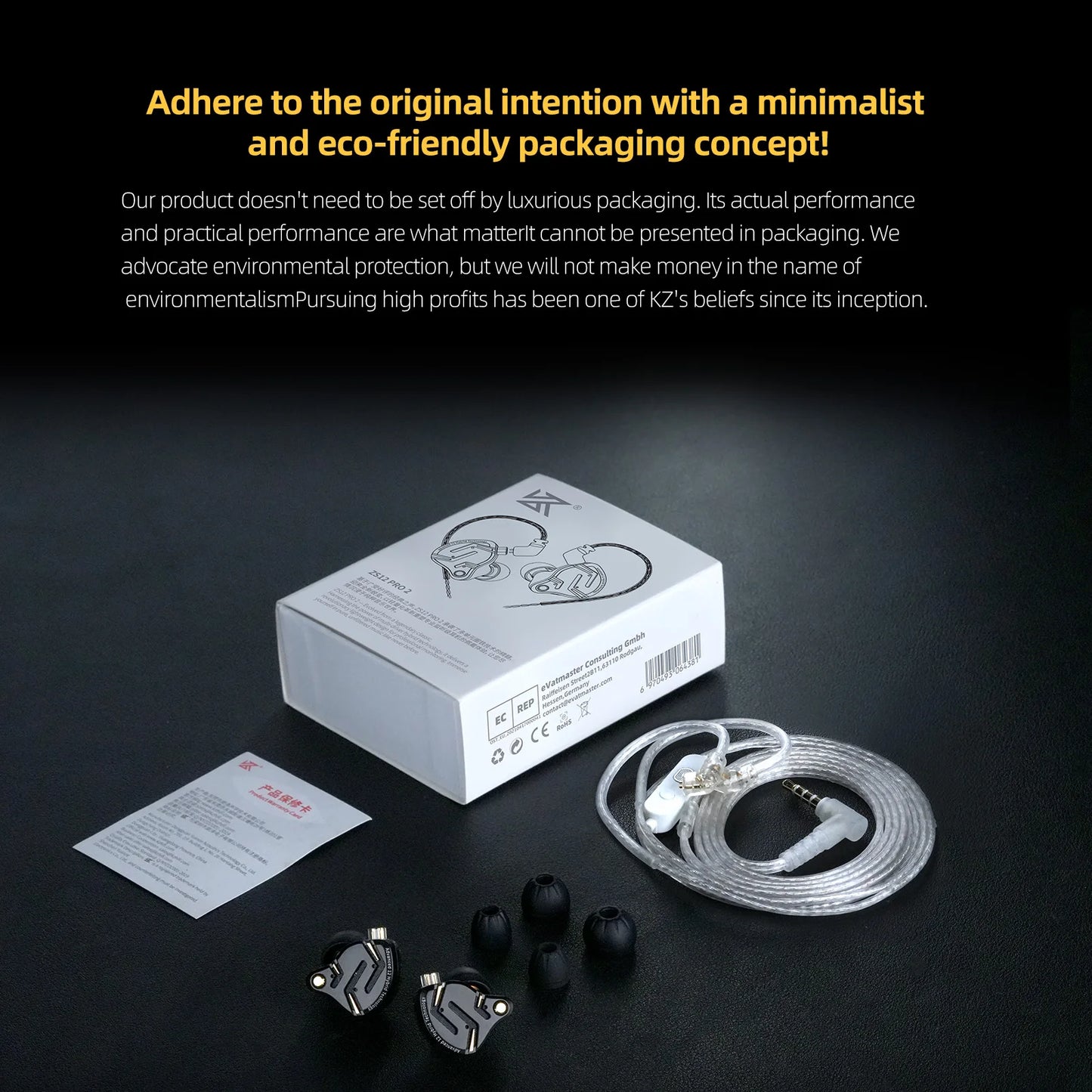 Auricolari IEM ibridi KZ ZS12 PRO 2 – Auricolari gaming cablati HiFi con bassi e driver super-lineari