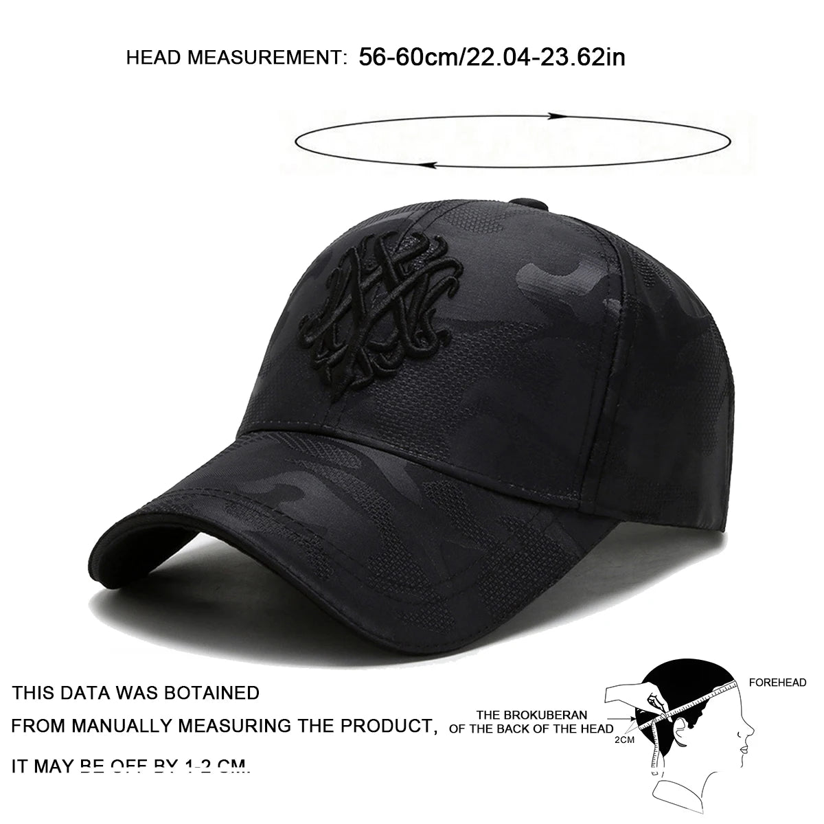 Unisex Letter Embroidery Baseball Caps Spring and Autumn Outdoor Adjustable Casual Hats Sunscreen Hat Sports Cap