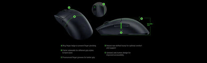 Razer Viper V3 HyperSpeed Wireless Esports Gaming Mouse 30K DPI Optical Sensor Gen-2 Mechanical Switches 8 Programmable Controls