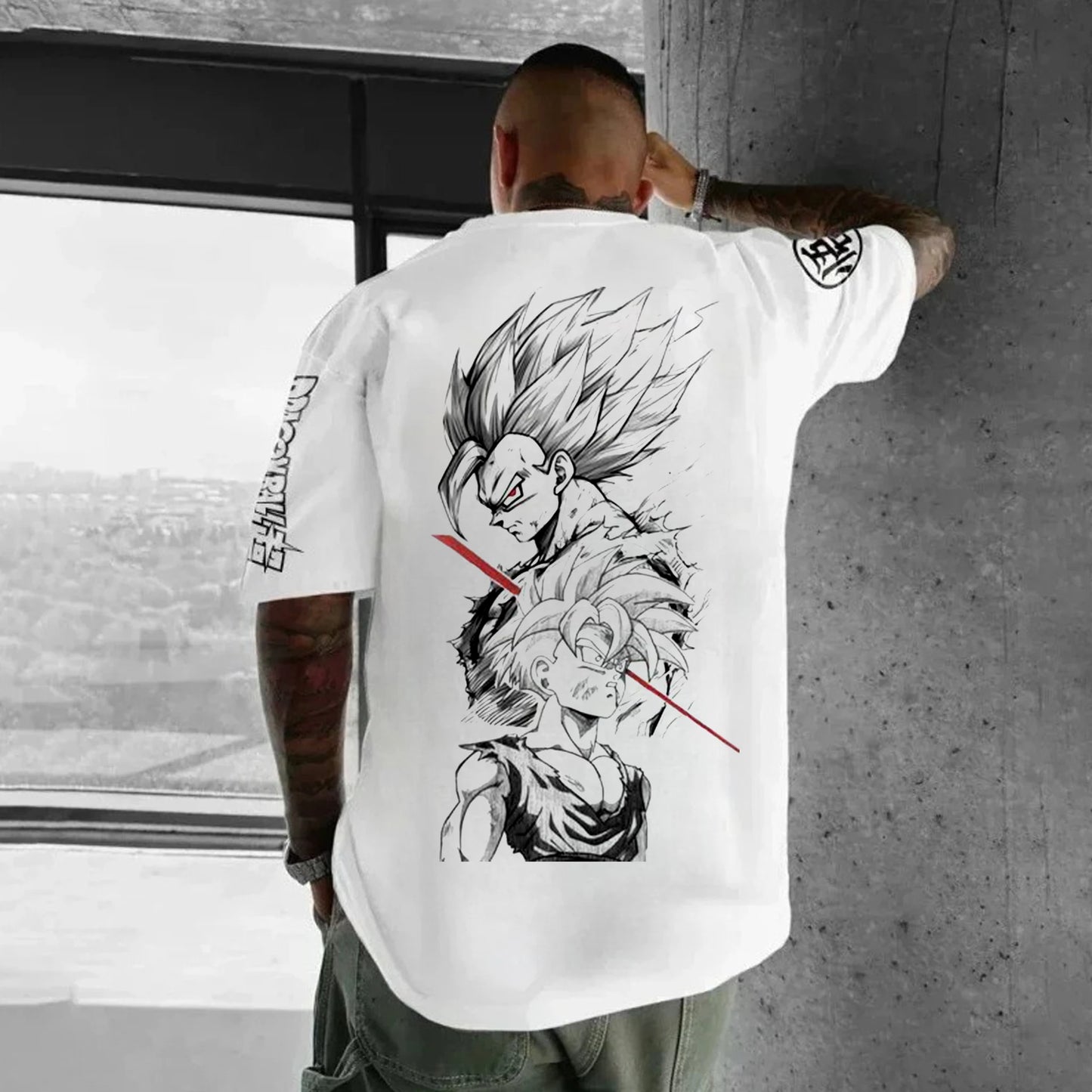 Dragon Ball Japanese Anime Printed Men's T-Shirt Majin Buu Boys Children Harajuku Short Sleeve Kids Goku T-shirt Summer Clothing