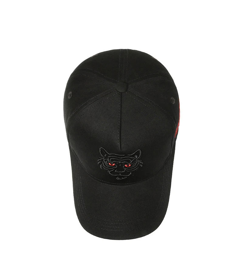 New Cotton Black Tiger Embroidery Baseball Cap Men Women Hip Hop Hat Summer Leisure Trucker Caps Unisex Snapback Hats Gorras