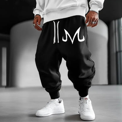 2026 Pink Dragon Ball Majin Buu Sweatpants Summer Anime Pants Unisex Loose Fit with Cuffed Ankles Wide Leg Trousers Plus Size