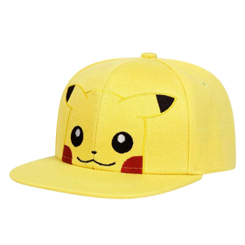 Anime  Pokemon Kawaii Characters Pikachu Squirtle Embroidery Baseball Cap Adjustable Cosplay Hip Hop Baseball Cap Cartoon Hats
