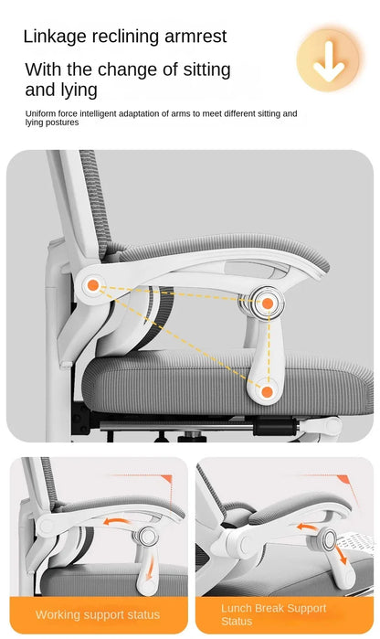 Ergonomic Mesh Office Chair with Lumbar Support, High-Back Computer Desk Chair for Adults, Comfortable Task Chair for Long Hours