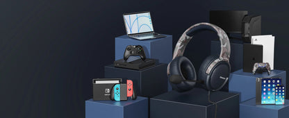 Casque de jeu avec micro pour PC, PS5, PS4, Xbox One, Switch, casque filaire pour gamer, casque supra-auriculaire